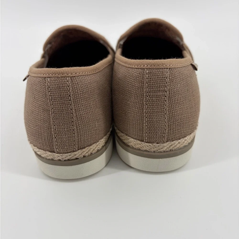 BOBS from Skechers Women's Slip-On Canvas Shoes Tan Size‎ 8.5 Memory Foam, NWOT